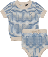 Hopscotch Baby Boys Plaid Knit Outfit - SB6CP7352B