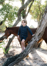 Analogie by Lil Legs  Embroidered Linen Collection Boys Suit Outfit - SLST