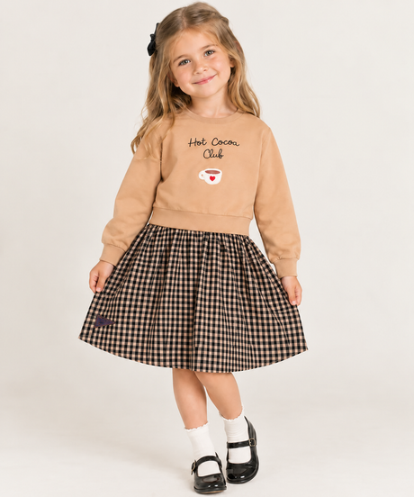 Teela Girls Cocoa Club Dress - 23-011