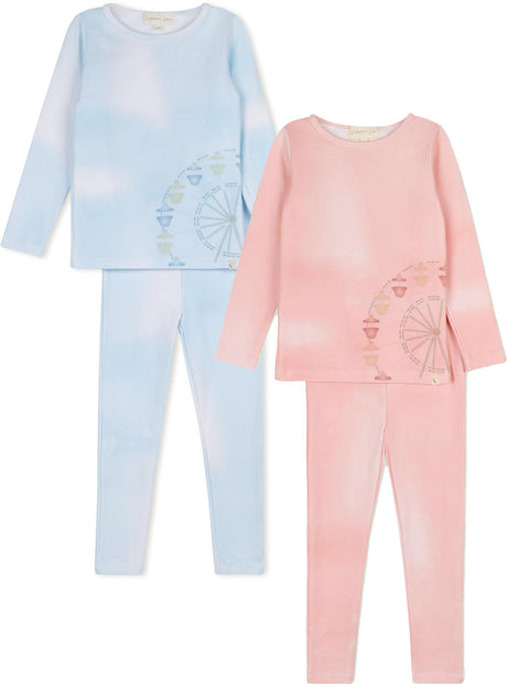 L'amour Lou Boys Girls Cotton Ferris Wheel Pajamas - LLS26