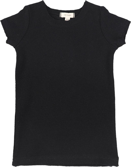 Lil Legs Ribbed Basic Collection Boys Girls Short Sleeve T-shirt