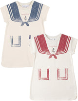 Charlotte & George Girls Sailor Dress - SB6CP7393D