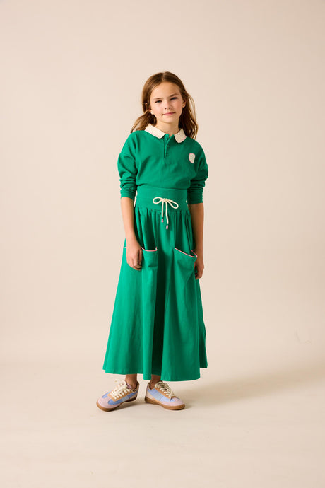 Analogie by Lil Legs Boating Crew Collection Girls Patch Long Sleeve Polo - BCPGP