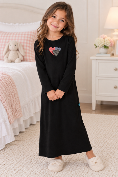 LayLay Girls Plaid Detail Cotton Nightgown - W26-169RB