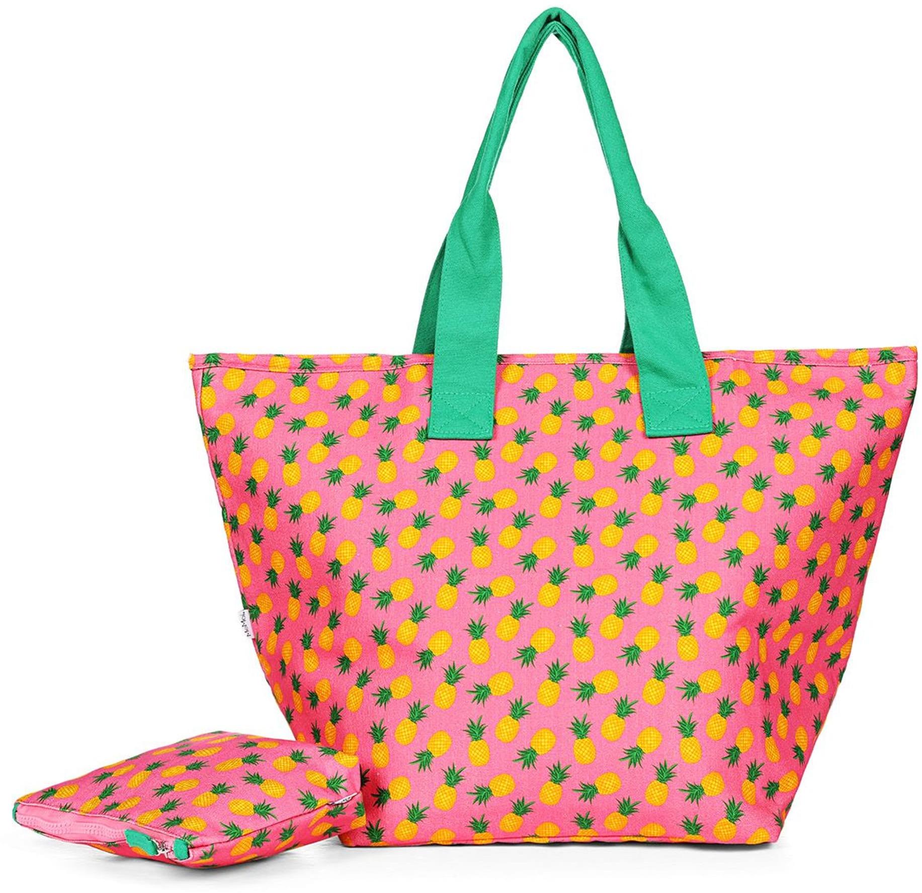 Memoi Pineapple Makeup and Tote Bag Set - Thumbnail 5
