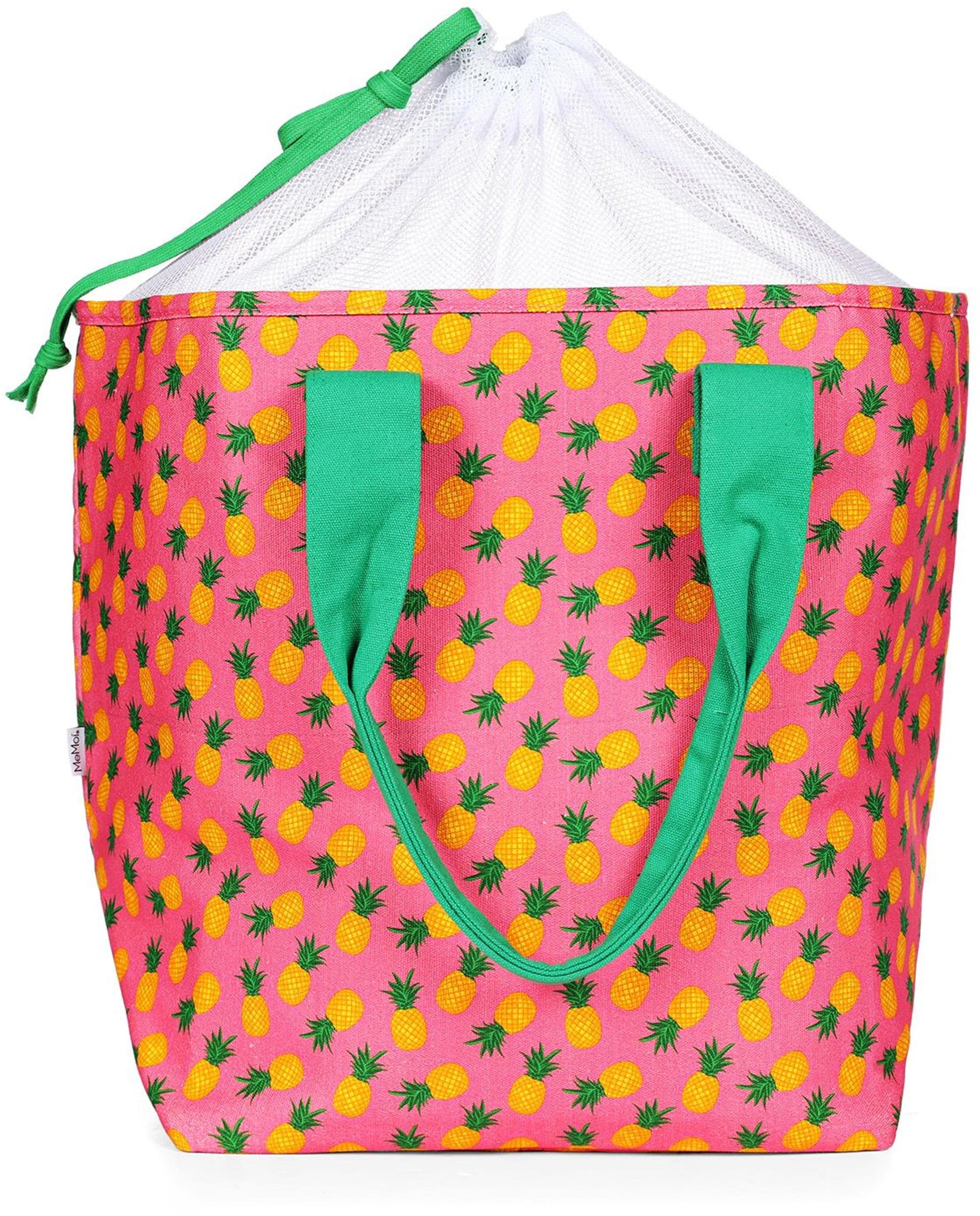 Memoi Pineapple Makeup and Tote Bag Set - Thumbnail 3
