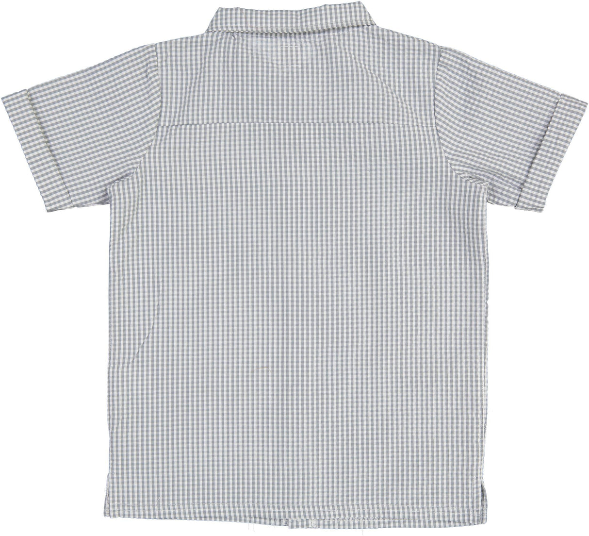 Analogie by Lil Legs Shabbos Gingham Collection Boys Short Sleeve Button Down Dress Shirt