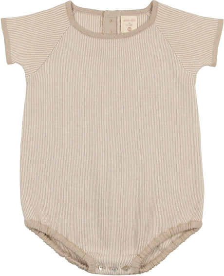 Analogie by Lil Legs Shabbos Collection Baby Toddler Boys Stripe Knit Romper