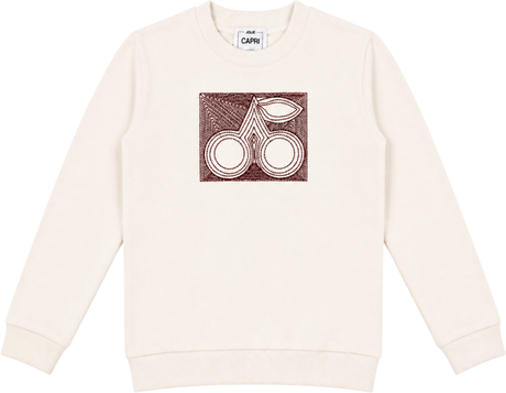 Jolie Capri Girls Embroidered Cherry Sweatshirt - WB6CY3035T