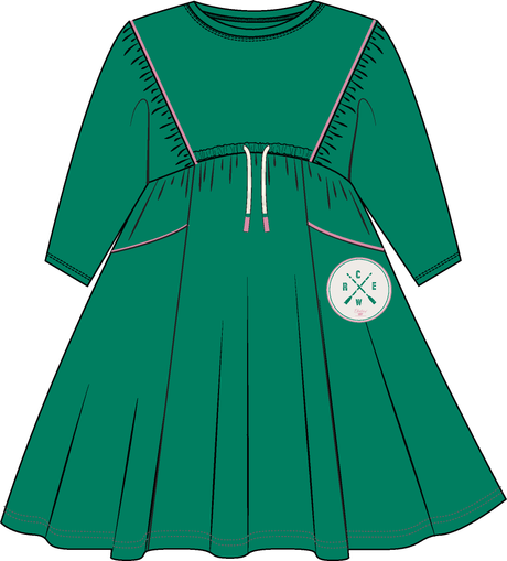 Analogie by Lil Legs Boating Crew Collection Girls 3/4 Sleeve Dress - BCDQ
