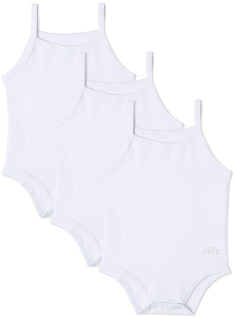 MiniMoi by Memoi Baby Boys Girls Sleeveless Bodysuit 3 Pack - MKU2003