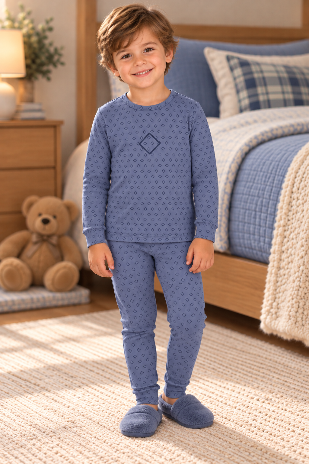 Bonbee Boys Girls Rubber Detail Cotton Pajamas - WL26031P