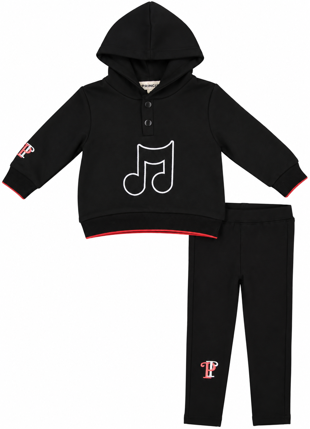 Principi Baby Boys Embroidered Music Note Outfit - KW51