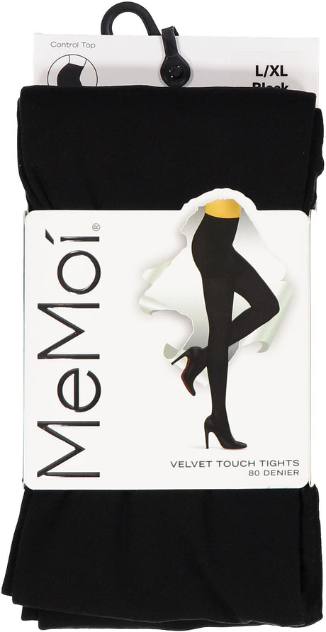 Memoi Womens Velvet Touch Control Top 80 Denier Tights - MO-313