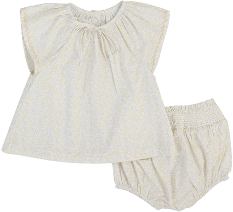 Analogie by Lil Legs Sunny Blossoms Collection Baby Girls Outfit Set - SBST