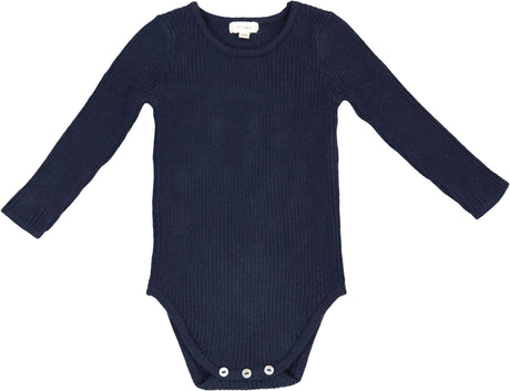 Lil Legs Knit Basic Collection Boys Girls Long Sleeve Crewneck Bodysuit Onesie