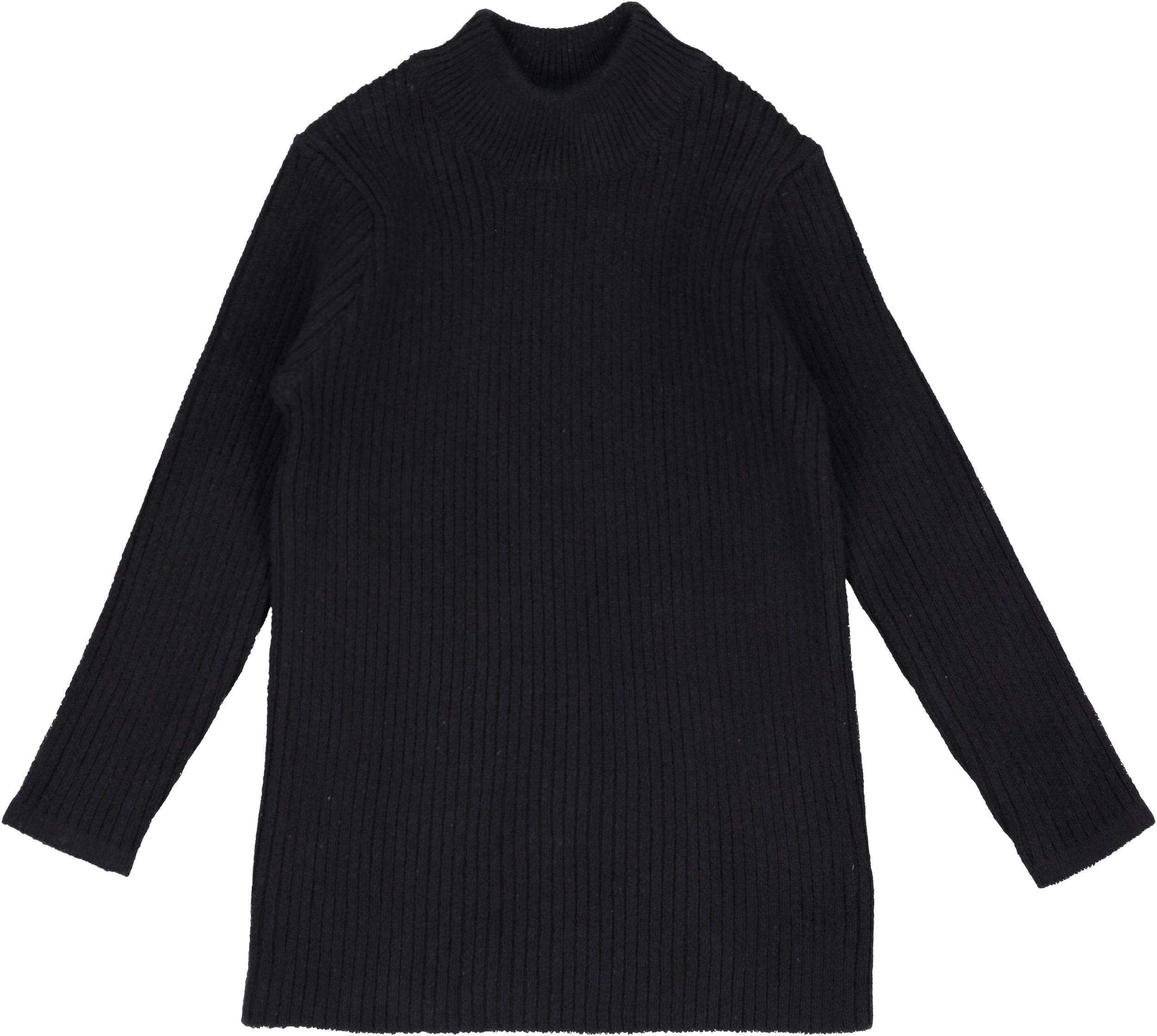 Lil leggs black ribbed turtleneck discount