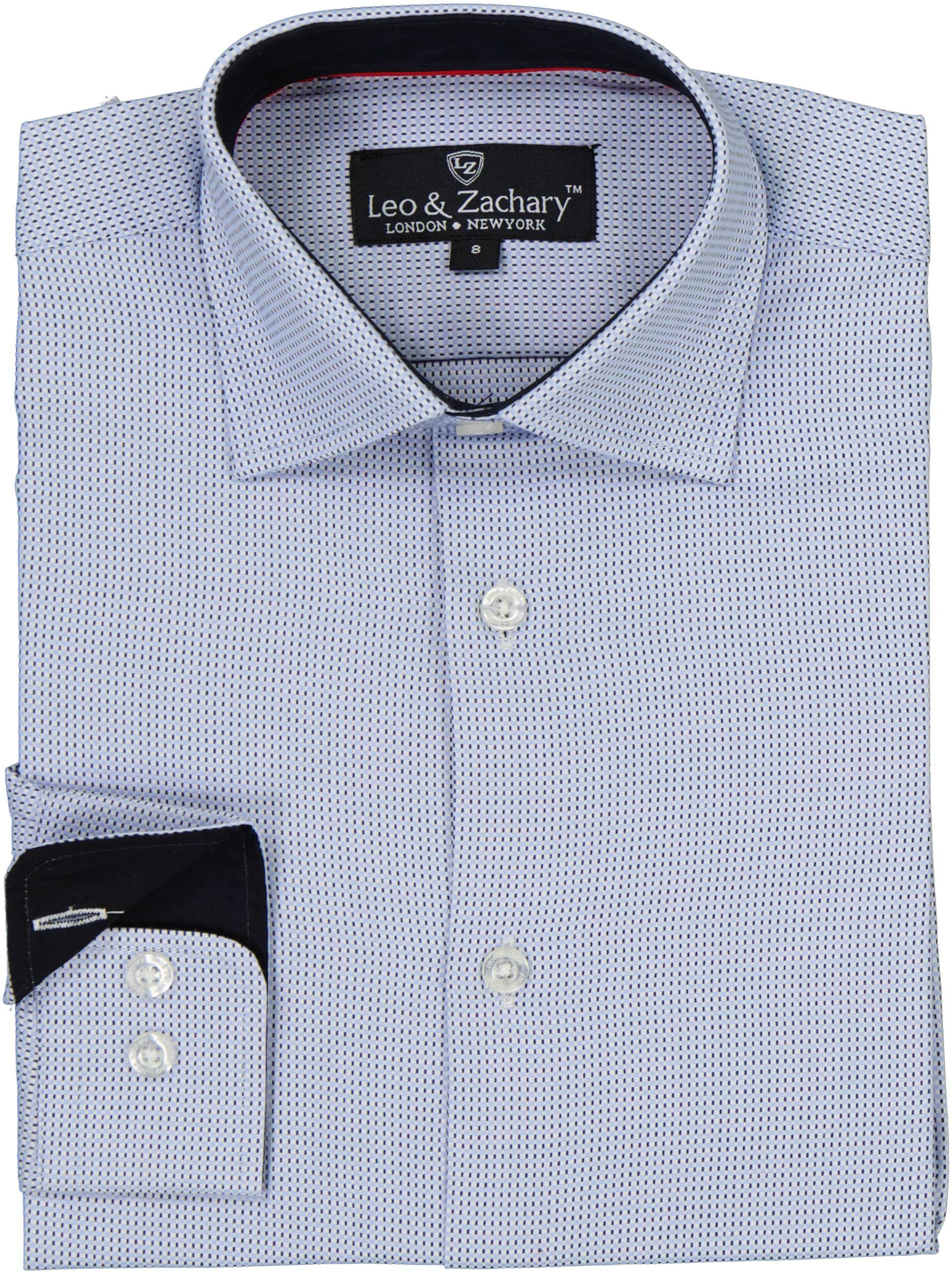Leo & Zachary Boys Long Sleeve Dress Shirt