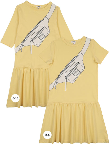 Bonjoy Girls Printed Fanny Pack Dress - BTSS26052D