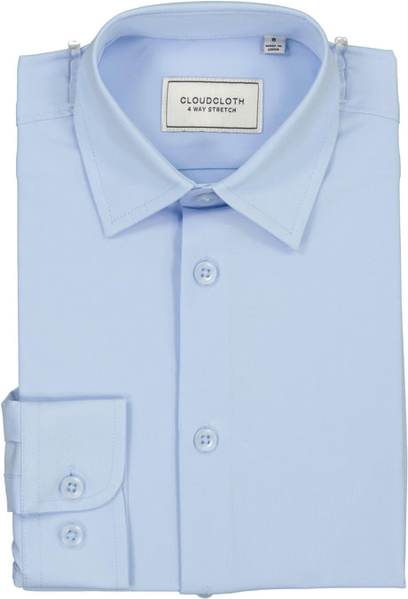 Isaac Mizrahi Boys 4 Way Stretch Long Sleeve Dress Shirt - SH9801L.S.
