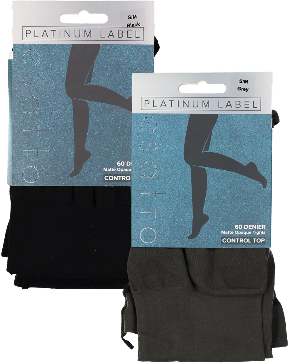 Esatto Womens 60 Denier Matte Opaque Microfiber Control Top Tights - ES157