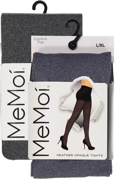 Memoi Womens Heather Flat Knit Opaque Tights - MO-386