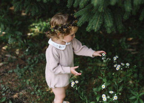 Analogie by Lil Legs Shabbos Collection Baby Toddler Girls Knit Romper