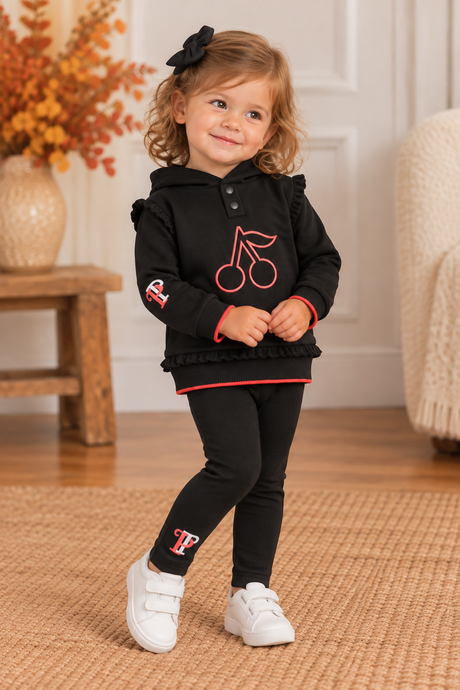 Principi Baby Girls Embroidered Cherry Outfit - KW50