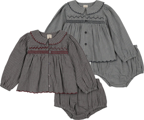 Analogie by Lil Legs Plaid Edition Collection Baby Toddler Girls Outfit Set - AF26TP501