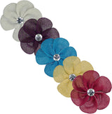 Expressions Girls Lurex Flower Hair Clip - EXJ1221