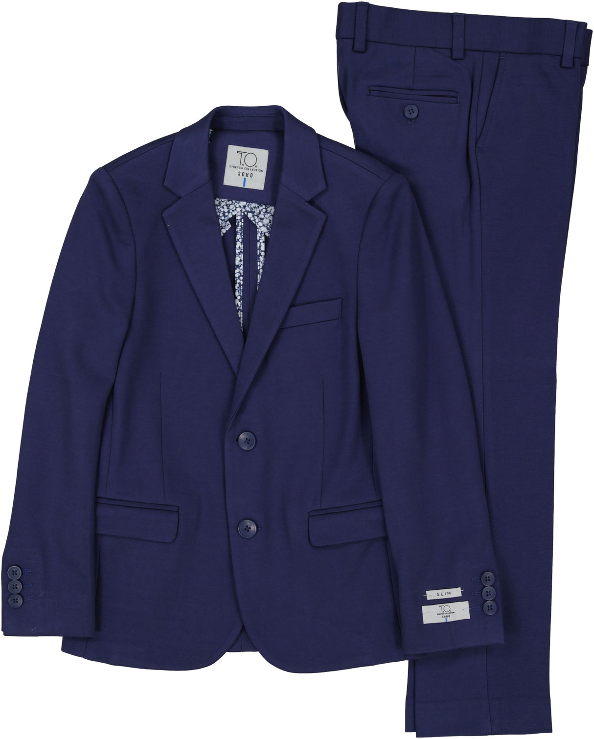 T.O. Collection Boys Blue Soho Stretch Suit Separates - 9131-31