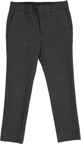 T.O. Collection Boys Charcoal Heather Soho Stretch Suit Separates - 9131-33