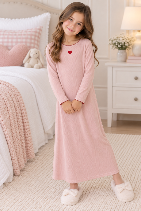 MiniMoi by Memoi Girls Embroidered Nightgown - IBK10508