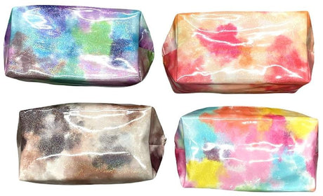 ShirtStop Watercolor Sparkle Cosmetic Bag - SPARKPATMAKEUP