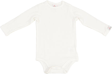 LandsKID Baby Boys Girls Unisex Long Sleeve Ribbed Modal Bodysuit - LK6