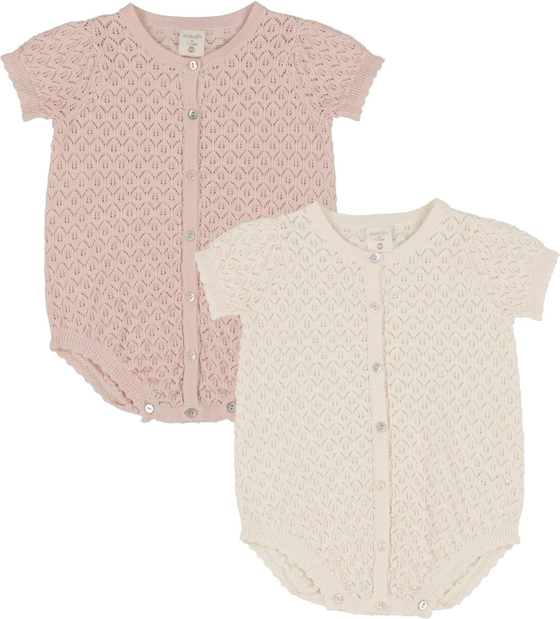 Lil Legs Girls Knit Romper - Pink Lil Legs Girls Knit Romper - Pink