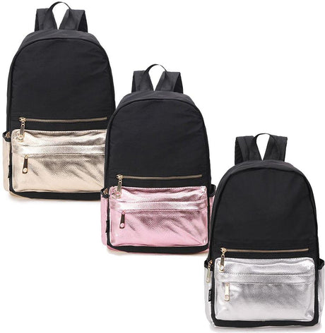 ShirtStop Metallic Pocket Backpack