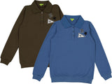 Bonjoy Boys Patch Long Sleeve Polo Shirt - TW26006P
