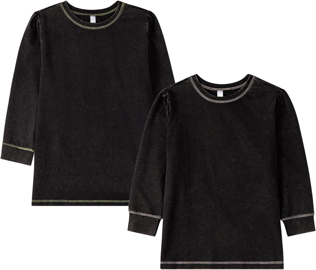 Memoi Girls Teens Heathered Long Sleeve T-shirt - MKC-123