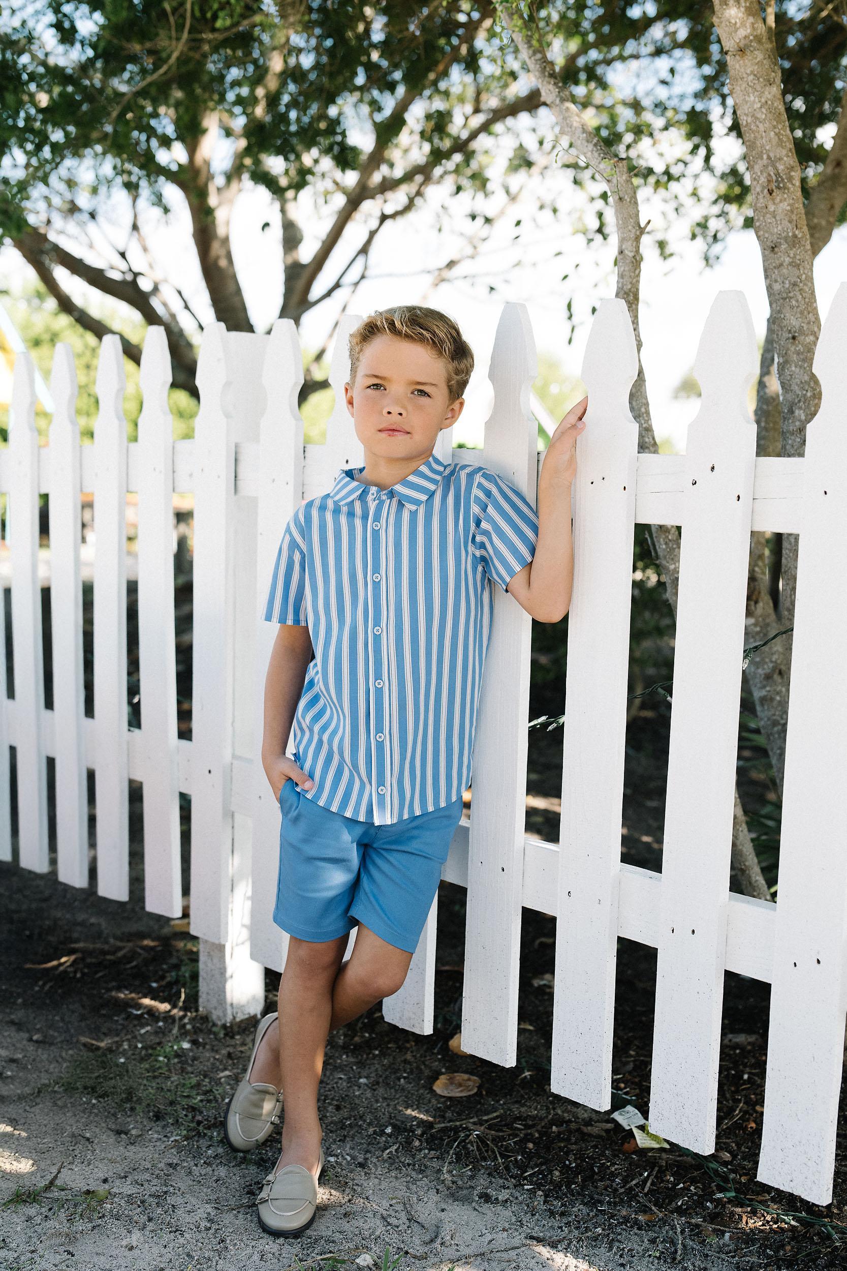 Analogie Downtown Boys Short Sleeve Button Down Shirt