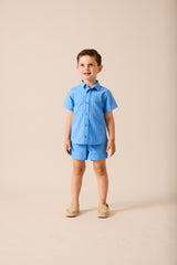 Analogie by Lil Legs Downtown Collection Boys Short Sleeve Dress Shirt - DBDSH