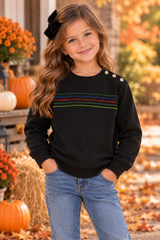 Chambray Boys Girls Colorline Sweatshirt - AW131