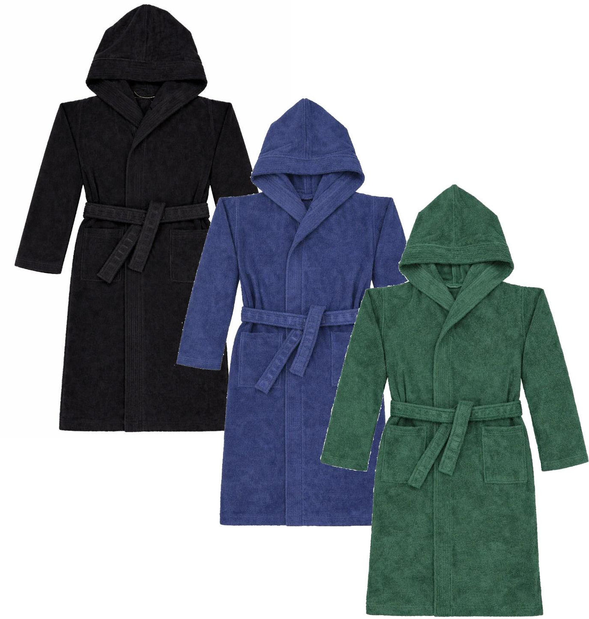 T.O. Collection Boys French Terry Bath Robe with Hood - BR