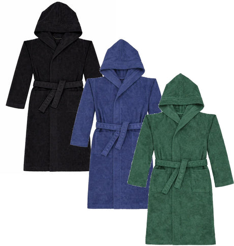 T.O. Collection Boys French Terry Bath Robe with Hood - BR