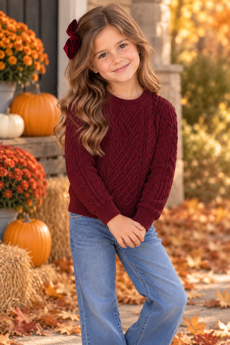 Teela Boys Girls Interlock Sweater - 23-151