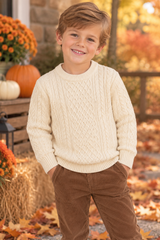 Teela Boys Girls Interlock Sweater - 23-151
