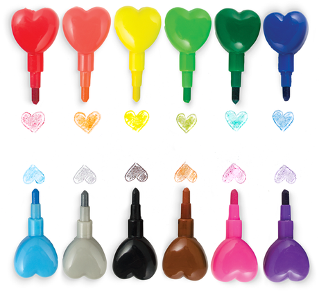 ooly Heart Stacking Crayons - 133-077