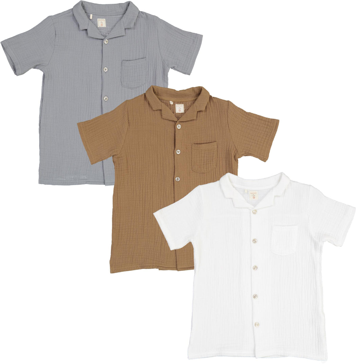 Analogie by Lil Legs Shabbos Gauze Collection Boys Short Sleeve Dress Shirt