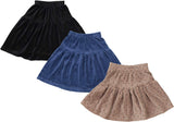 Analogie by Lil Legs Velour Collection Girls Tiered Skirt