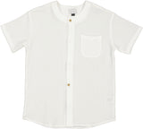 Klai Boys Short Sleeve Crinkle Dress Shirt - TD33141